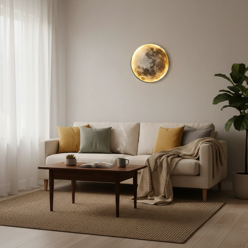 Porcelain flush mount lifestyle scene