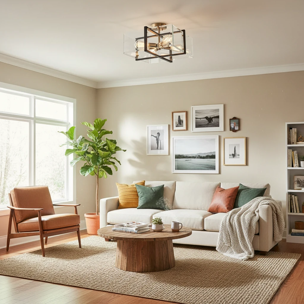 Porseleinen inbouw lifestyle-scène