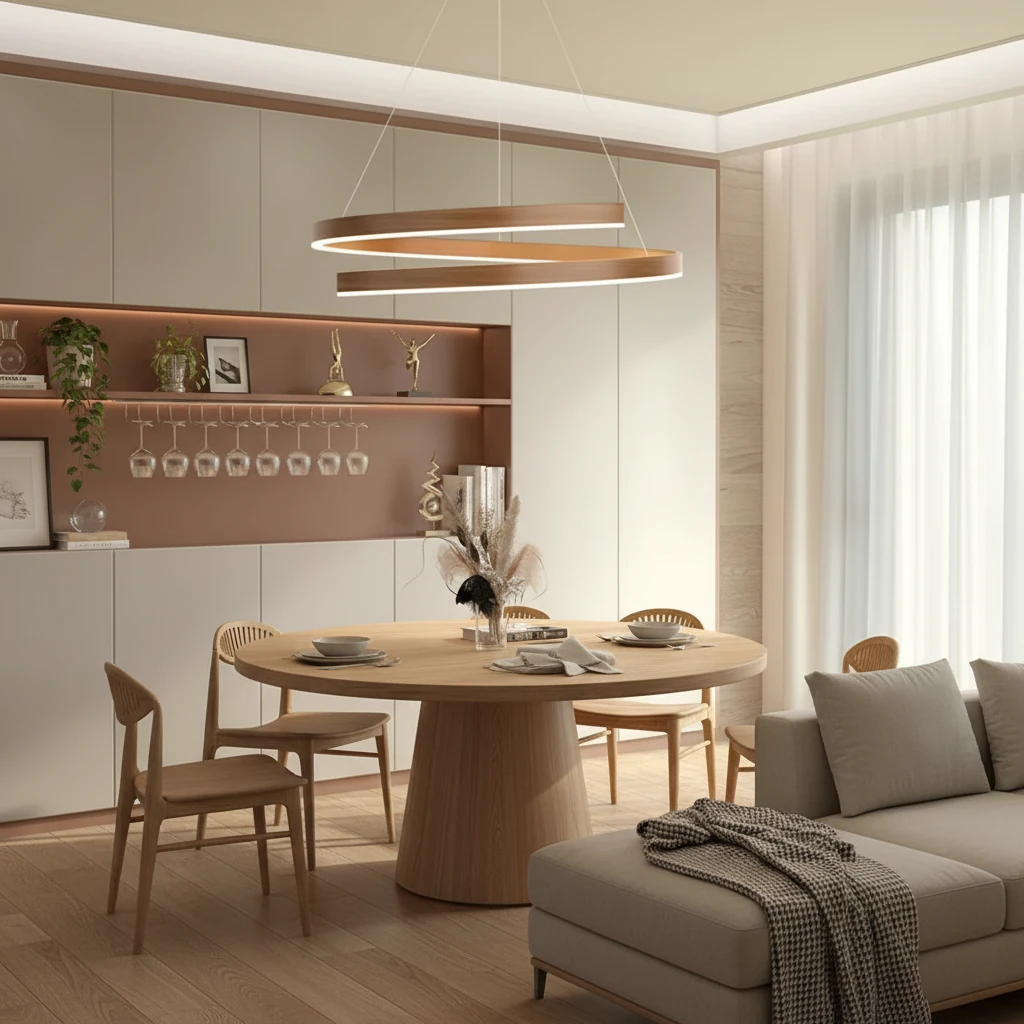 Porcelain flush mount lifestyle scene