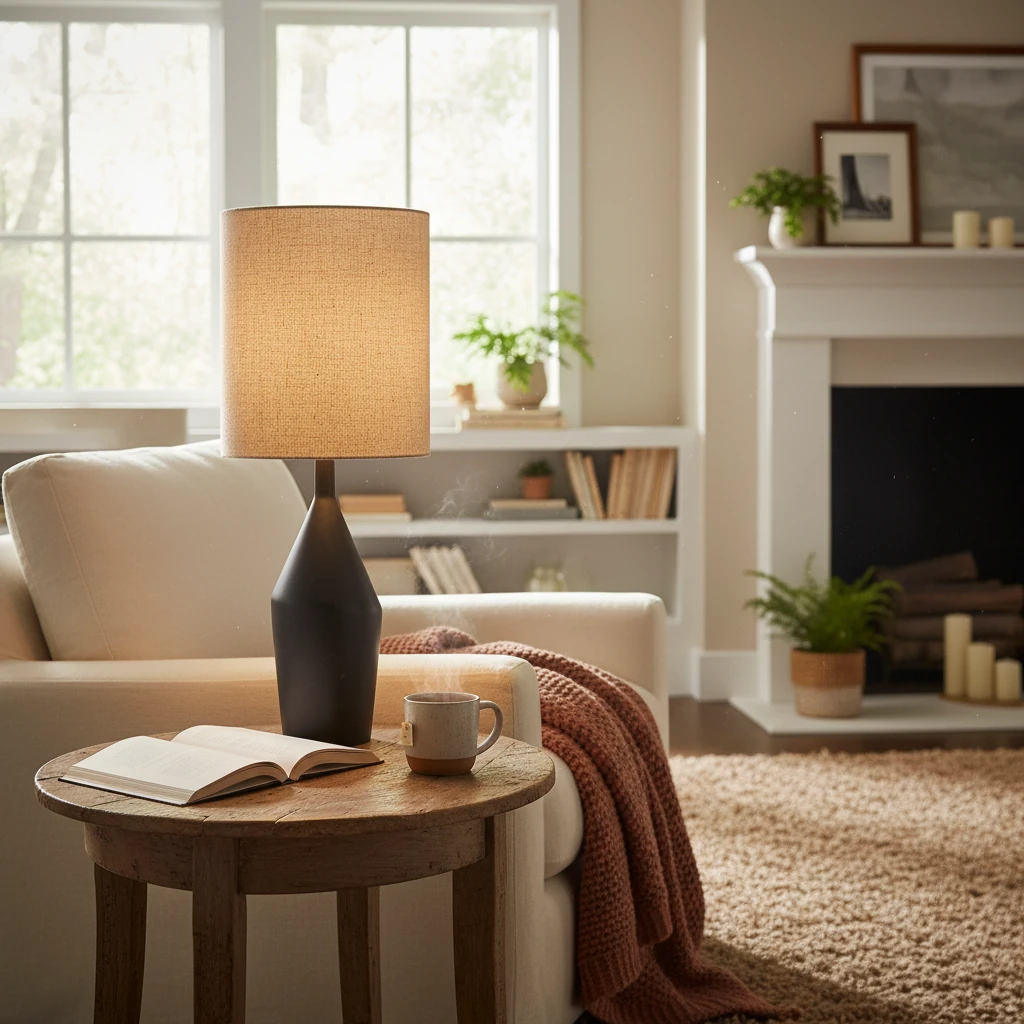 Porcelain flush mount lifestyle scene