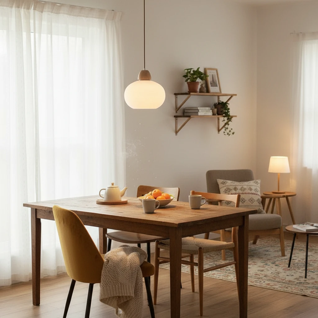 Porseleinen inbouw lifestyle-scène