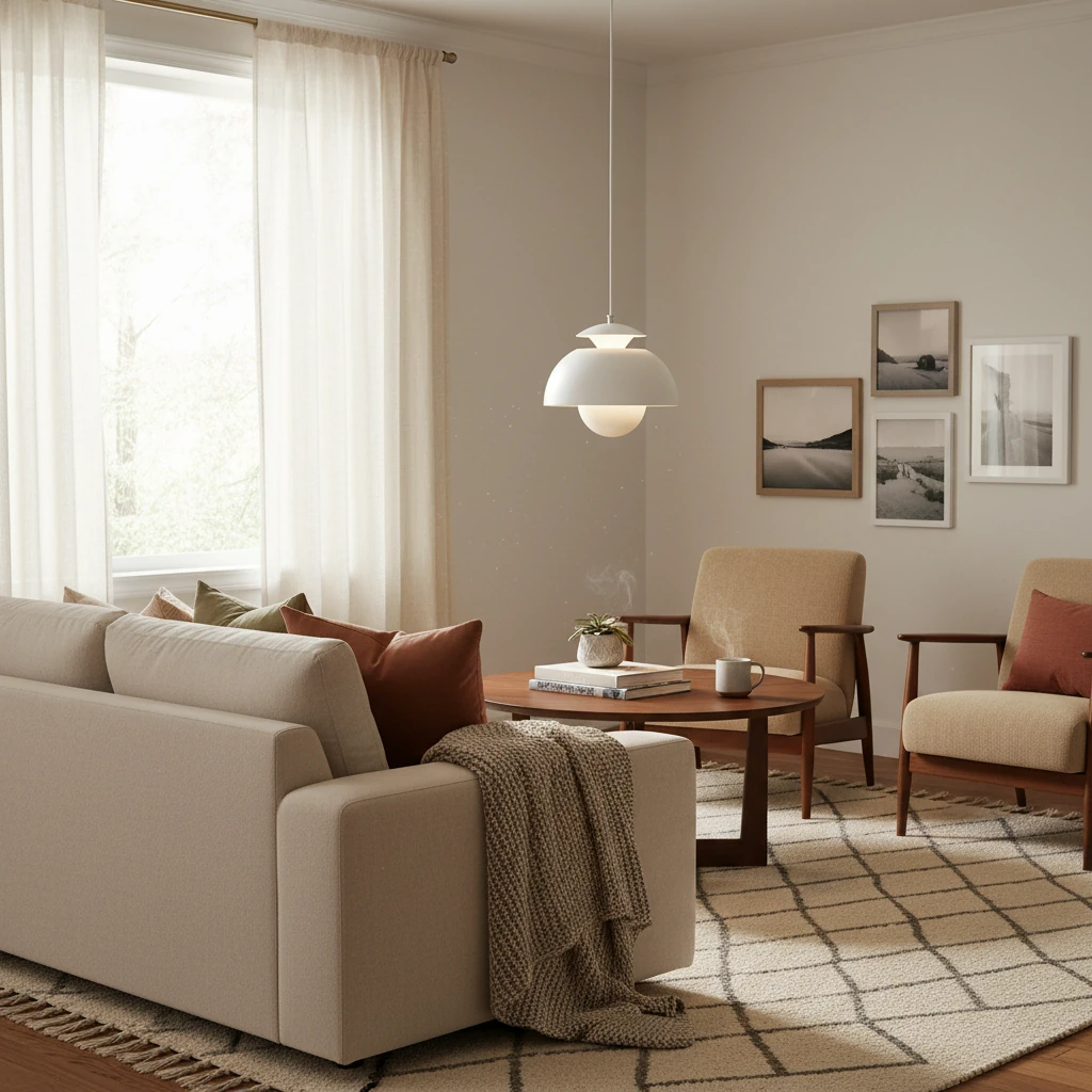 Scène de style de vie avec montage encastré en porcelaine