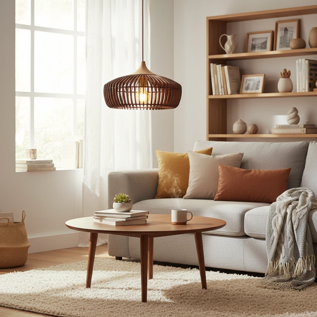 Porcelain flush mount lifestyle scene