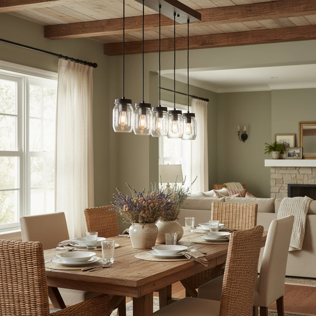 Porcelain flush mount lifestyle scene