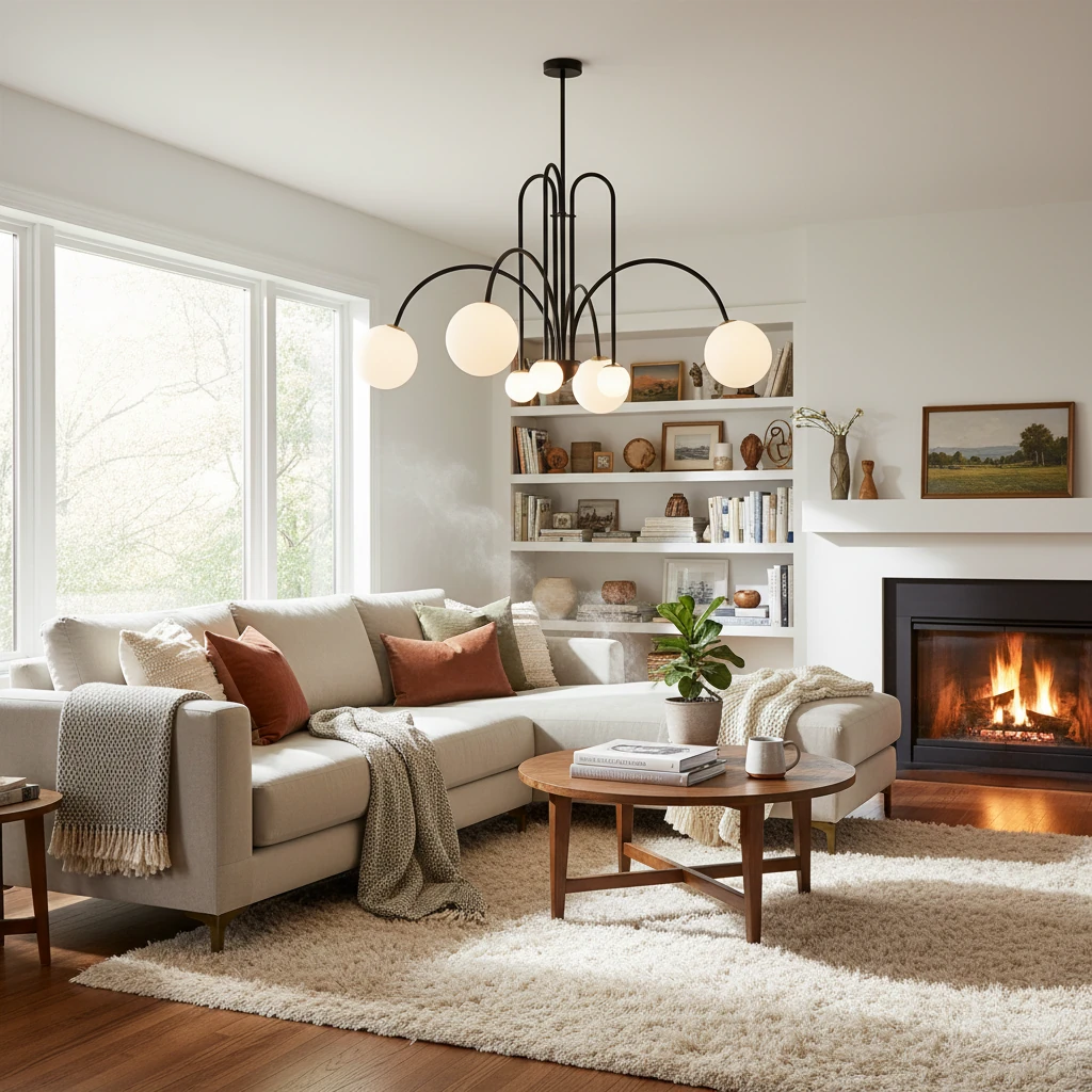 Porseleinen inbouw lifestyle-scène