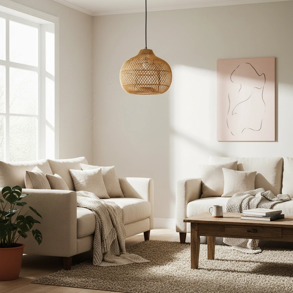 Scène de style de vie avec montage encastré en porcelaine