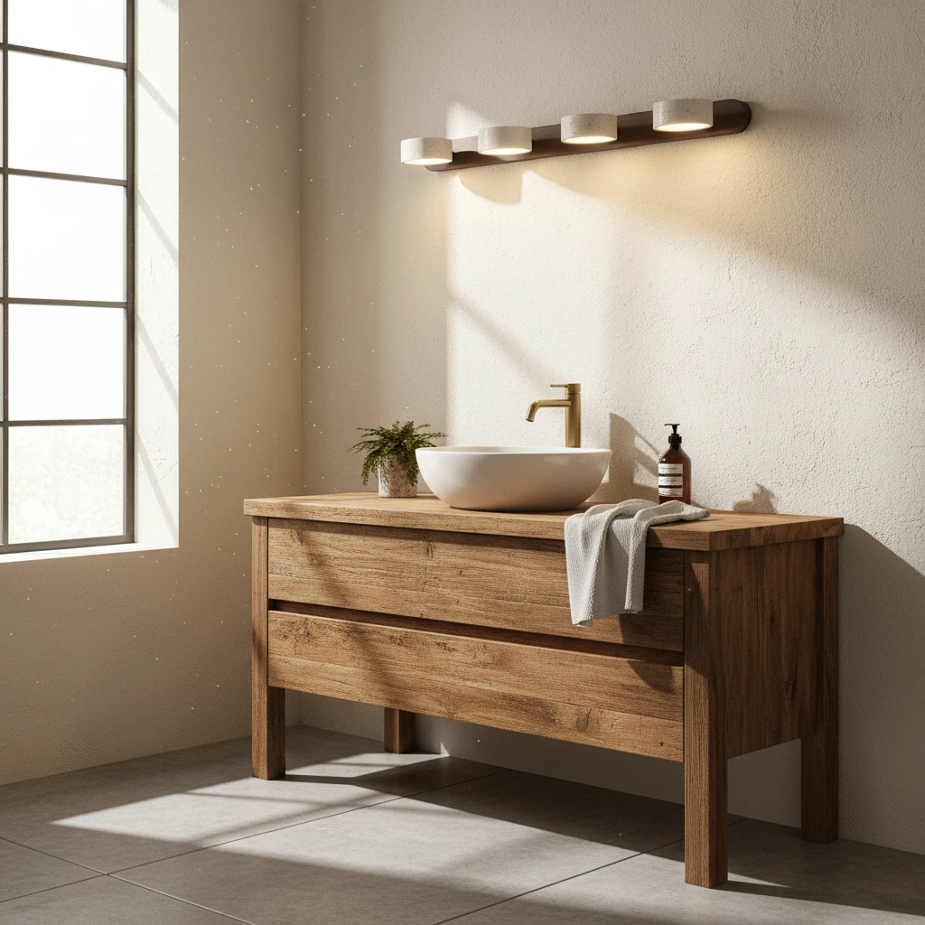 Scène de style de vie avec montage encastré en porcelaine