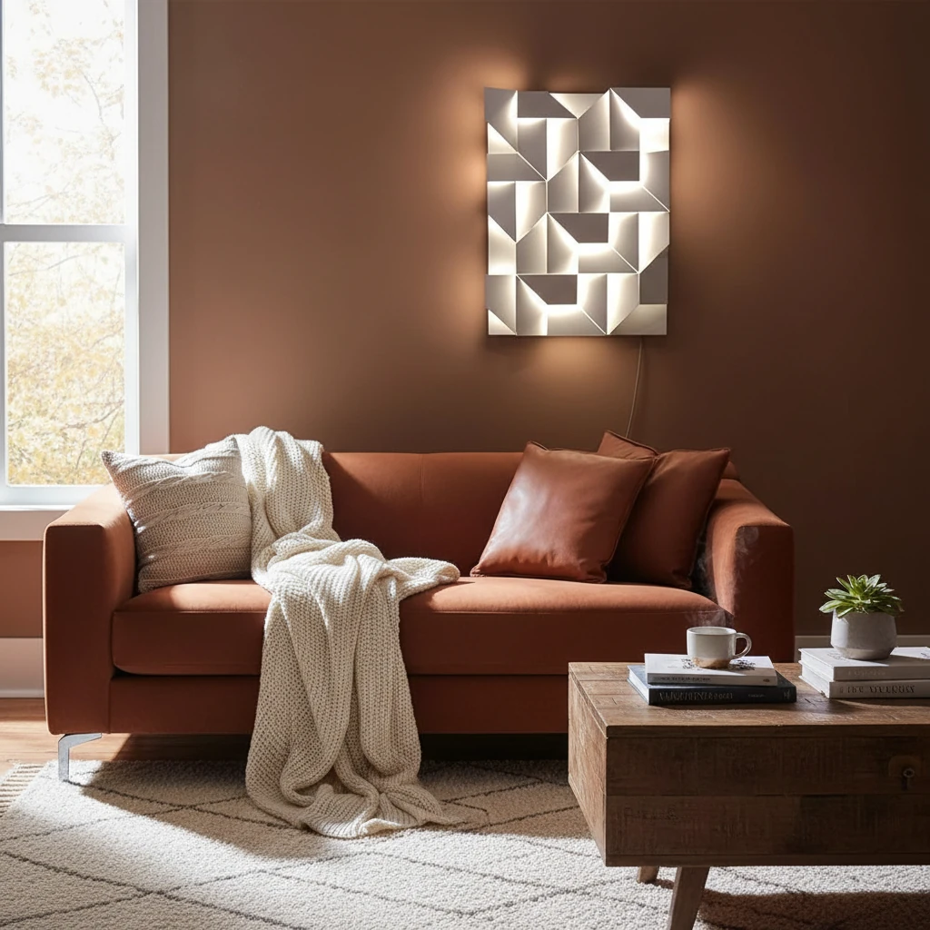 Escena de estilo de vida con montaje empotrado de porcelana