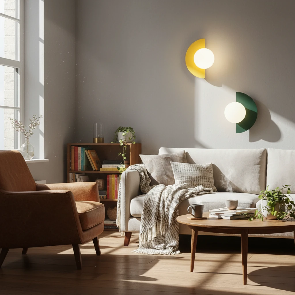 Porcelain flush mount lifestyle scene