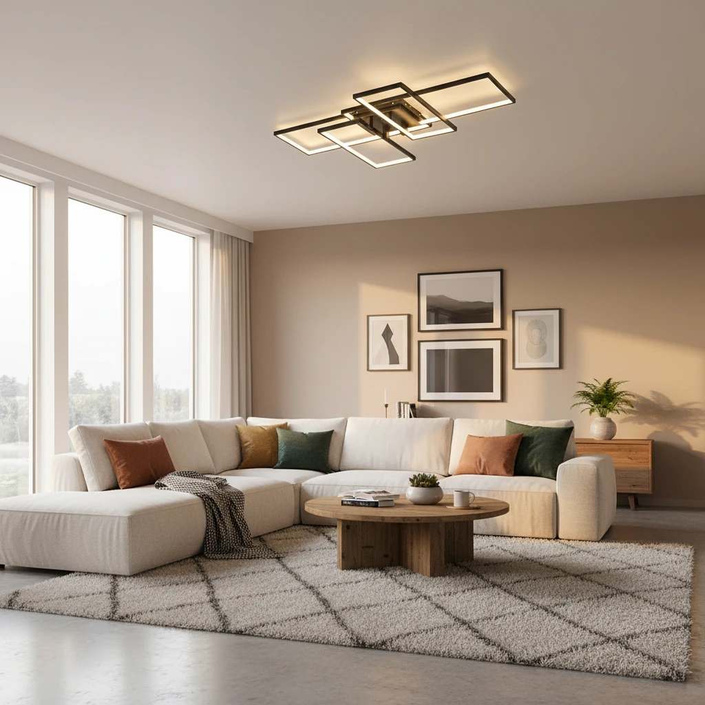 Porcelain flush mount lifestyle scene