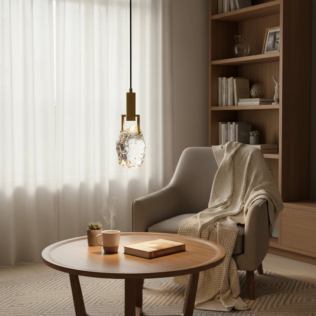 Escena de estilo de vida con montaje empotrado de porcelana