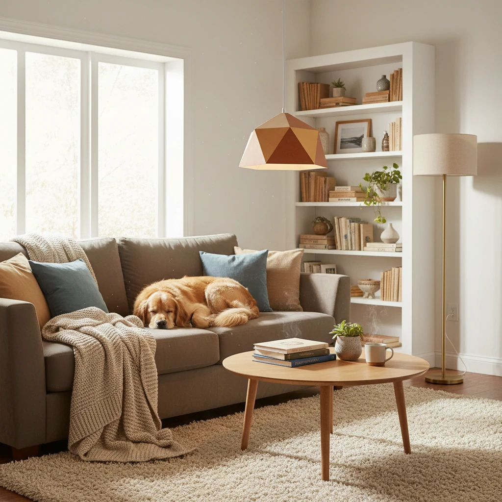 Porseleinen inbouw lifestyle-scène