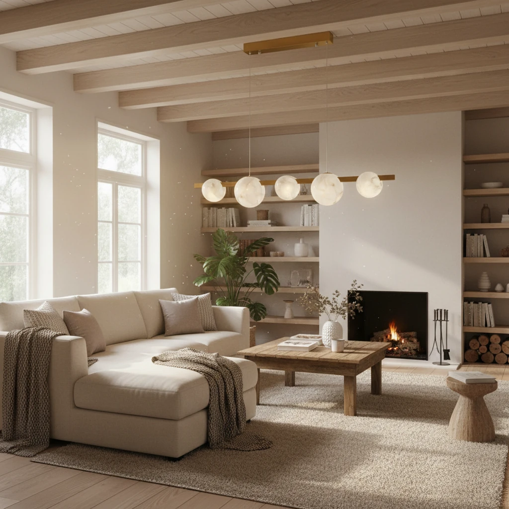 Porcelain flush mount lifestyle scene