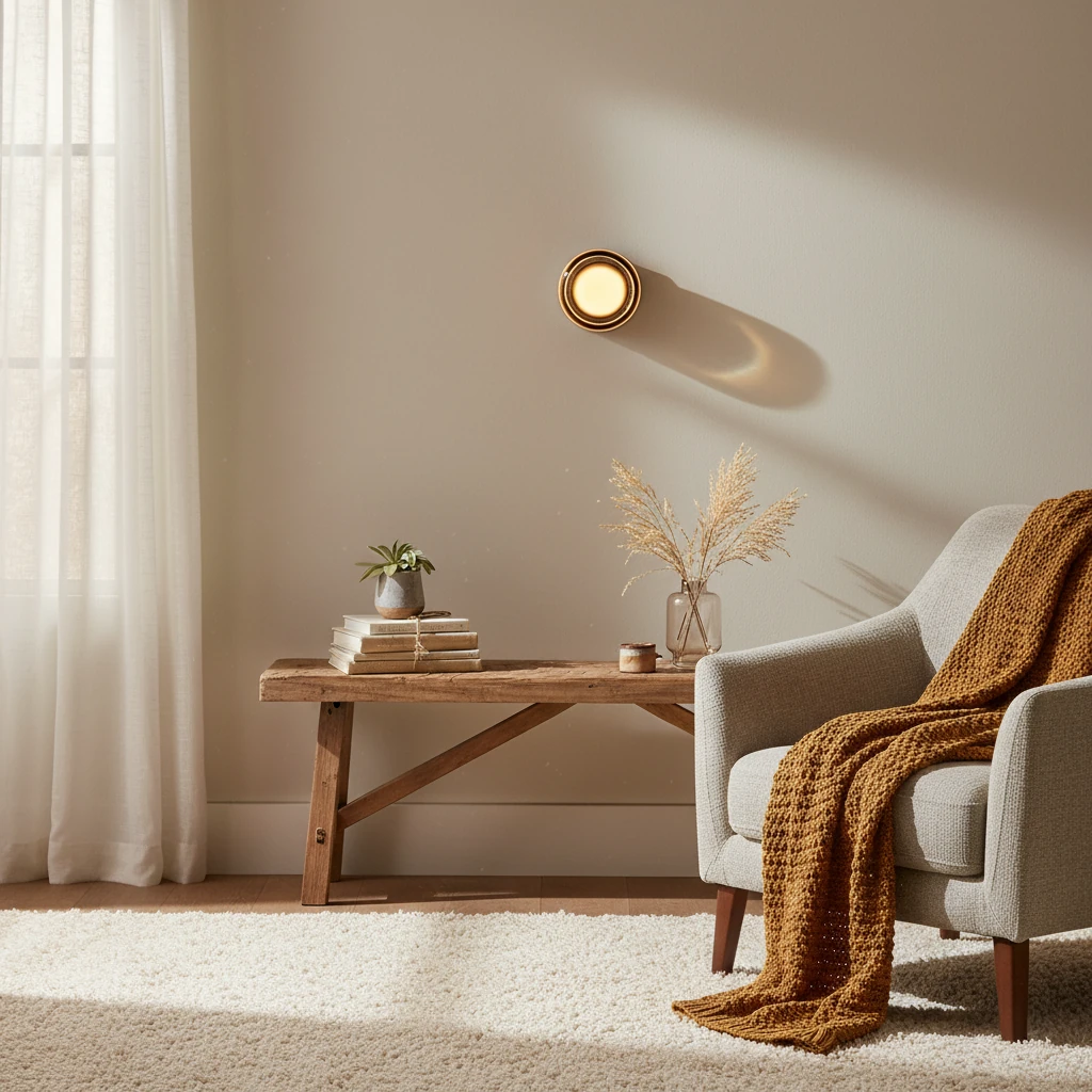 Escena de estilo de vida con montaje empotrado de porcelana