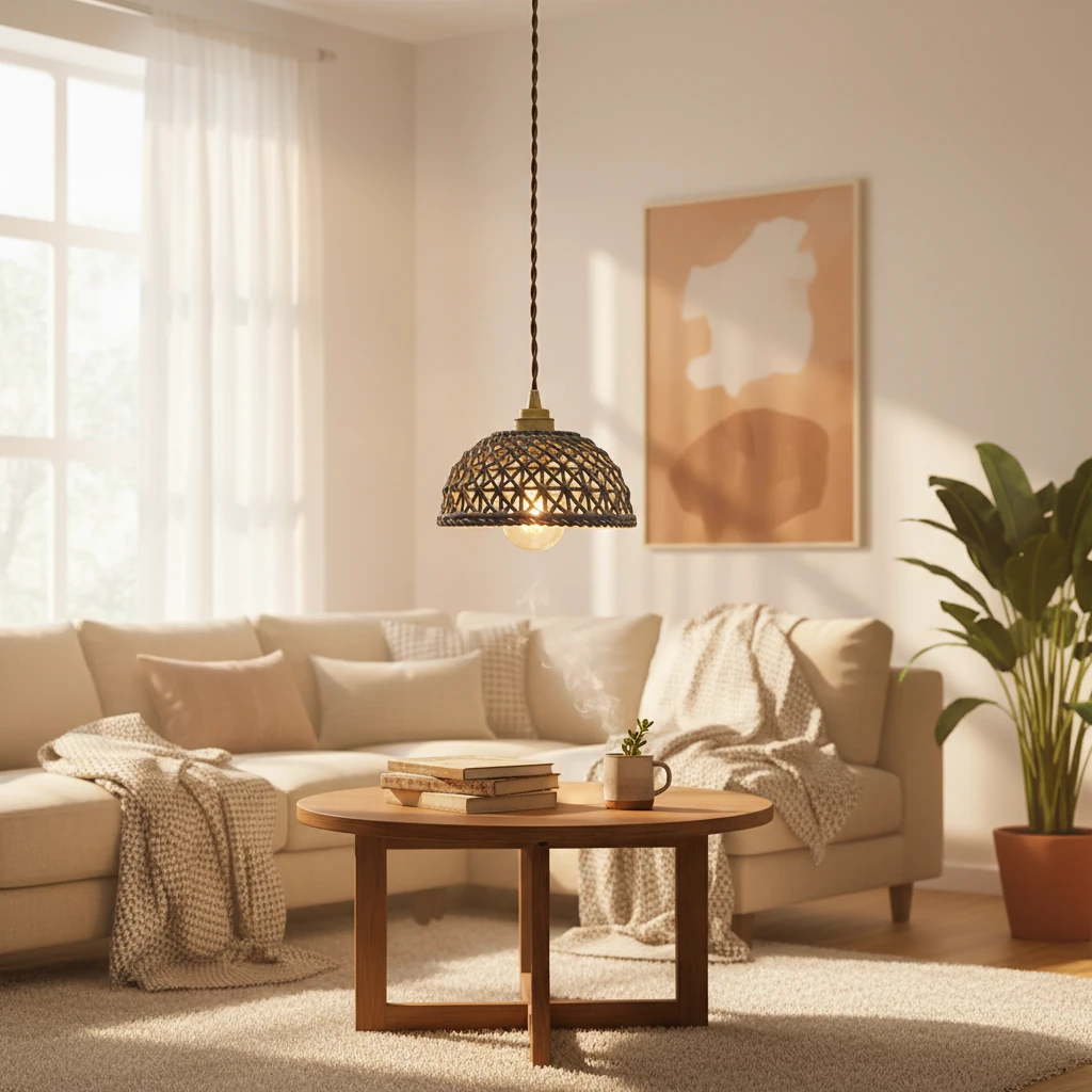 Porcelain flush mount lifestyle scene