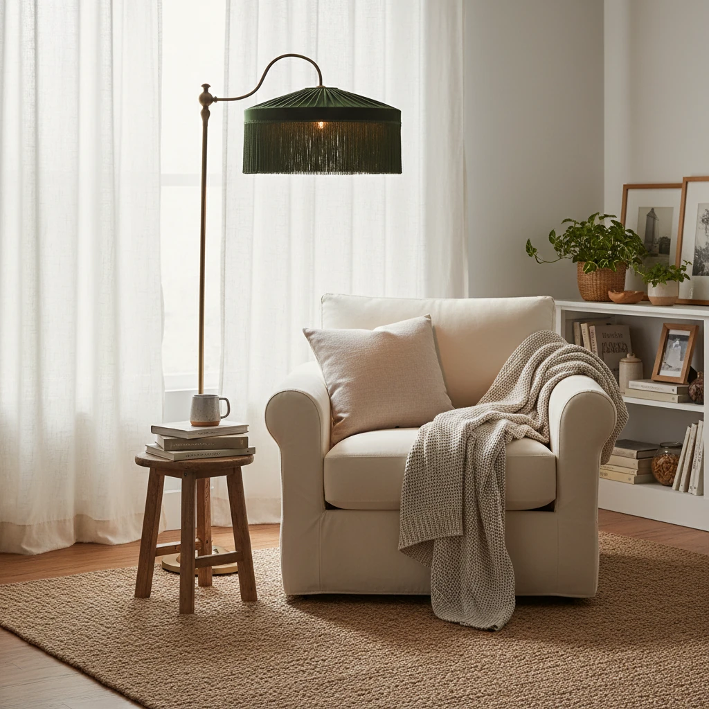 Porcelain flush mount lifestyle scene