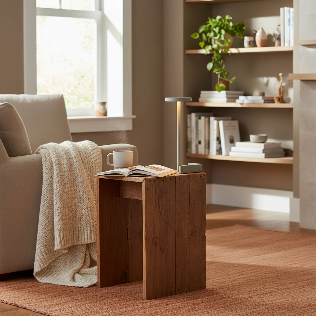 Escena de estilo de vida con montaje empotrado de porcelana