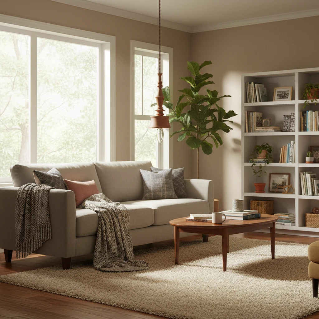 Porseleinen inbouw lifestyle-scène