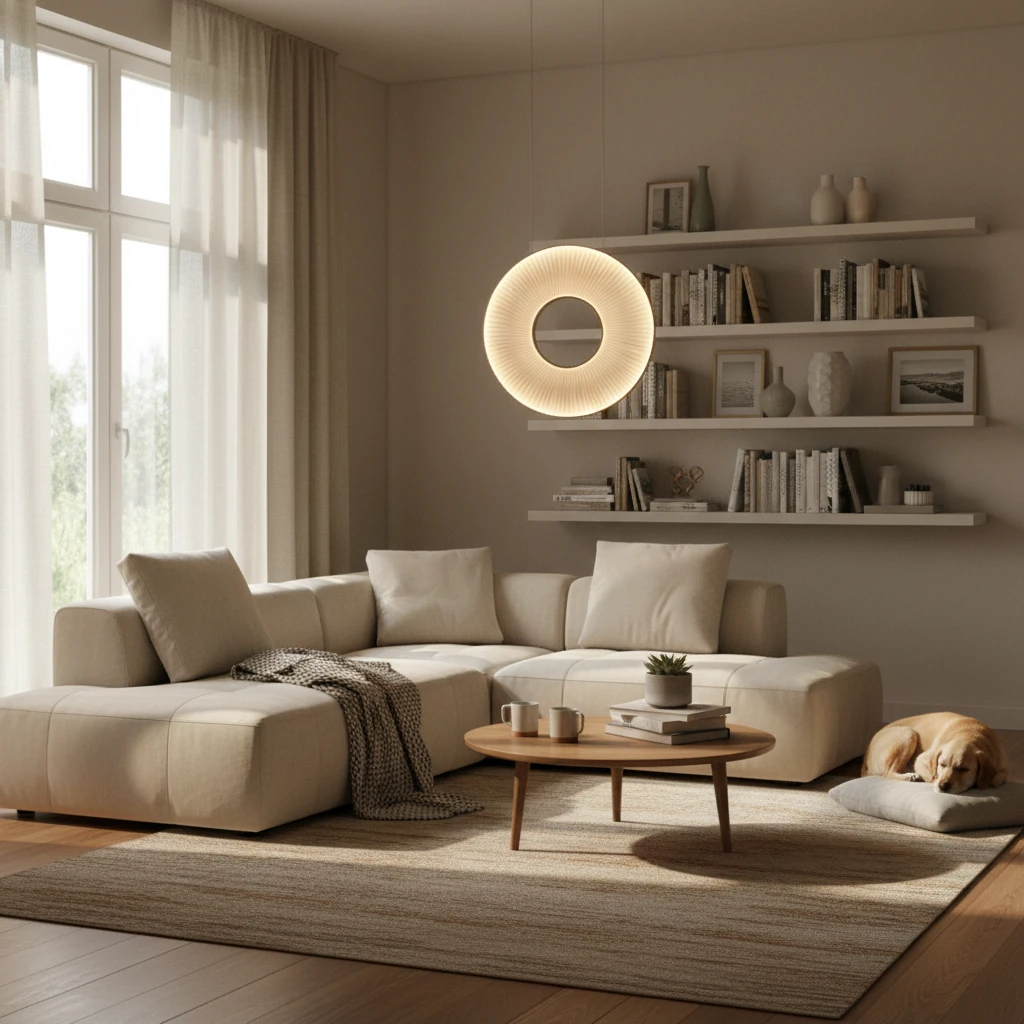 Porseleinen inbouw lifestyle-scène