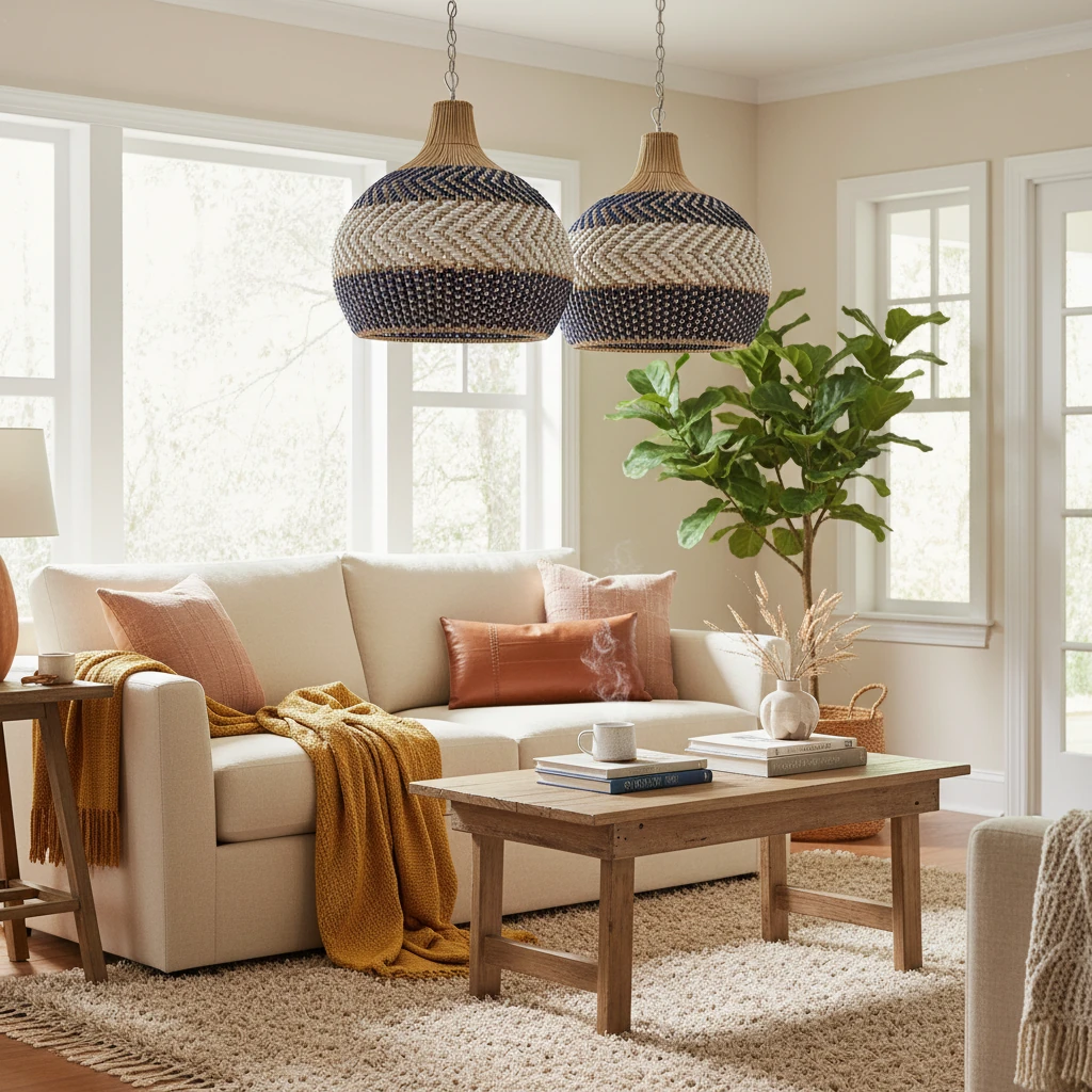 Porcelain flush mount lifestyle scene