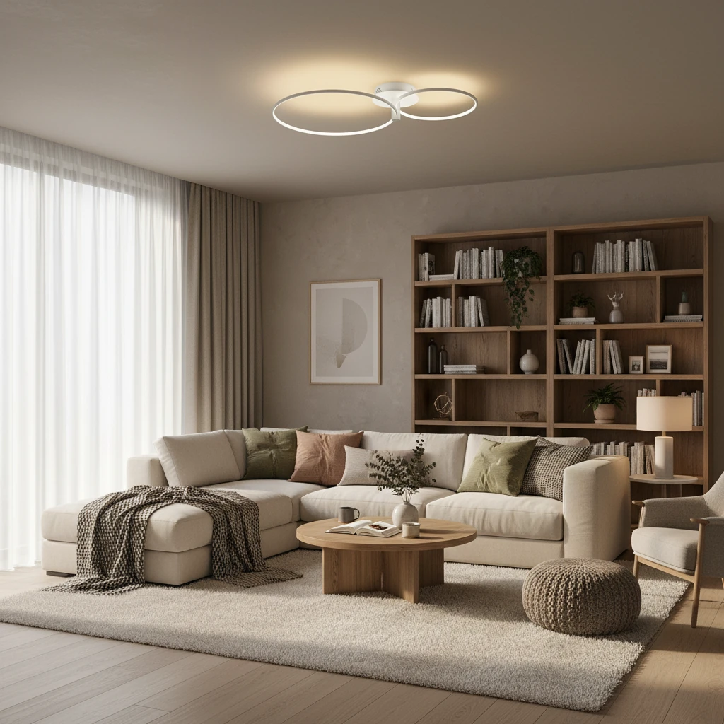 Porcelain flush mount lifestyle scene