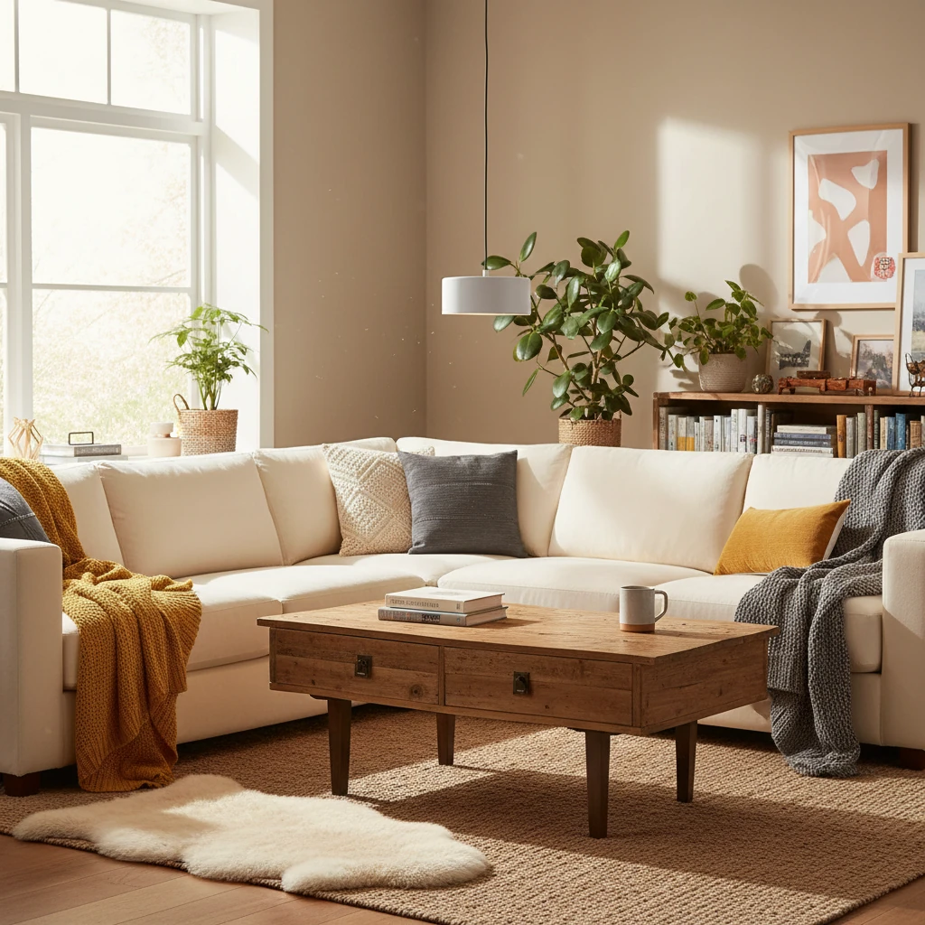 Porseleinen inbouw lifestyle-scène