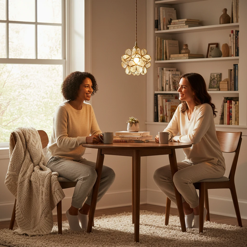 Porseleinen inbouw lifestyle-scène