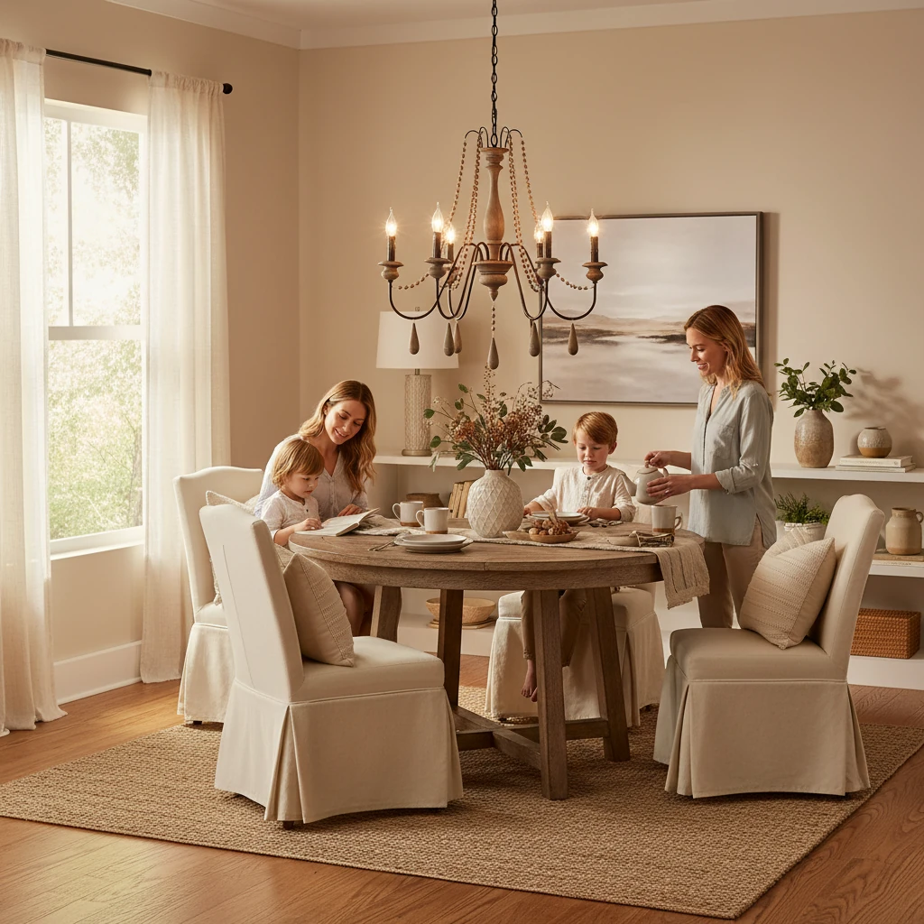 Porseleinen inbouw lifestyle-scène