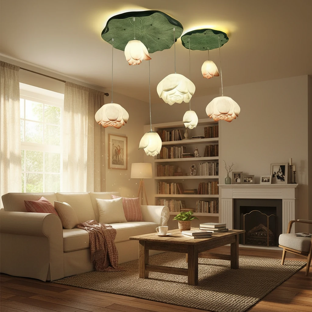 Porcelain flush mount lifestyle scene