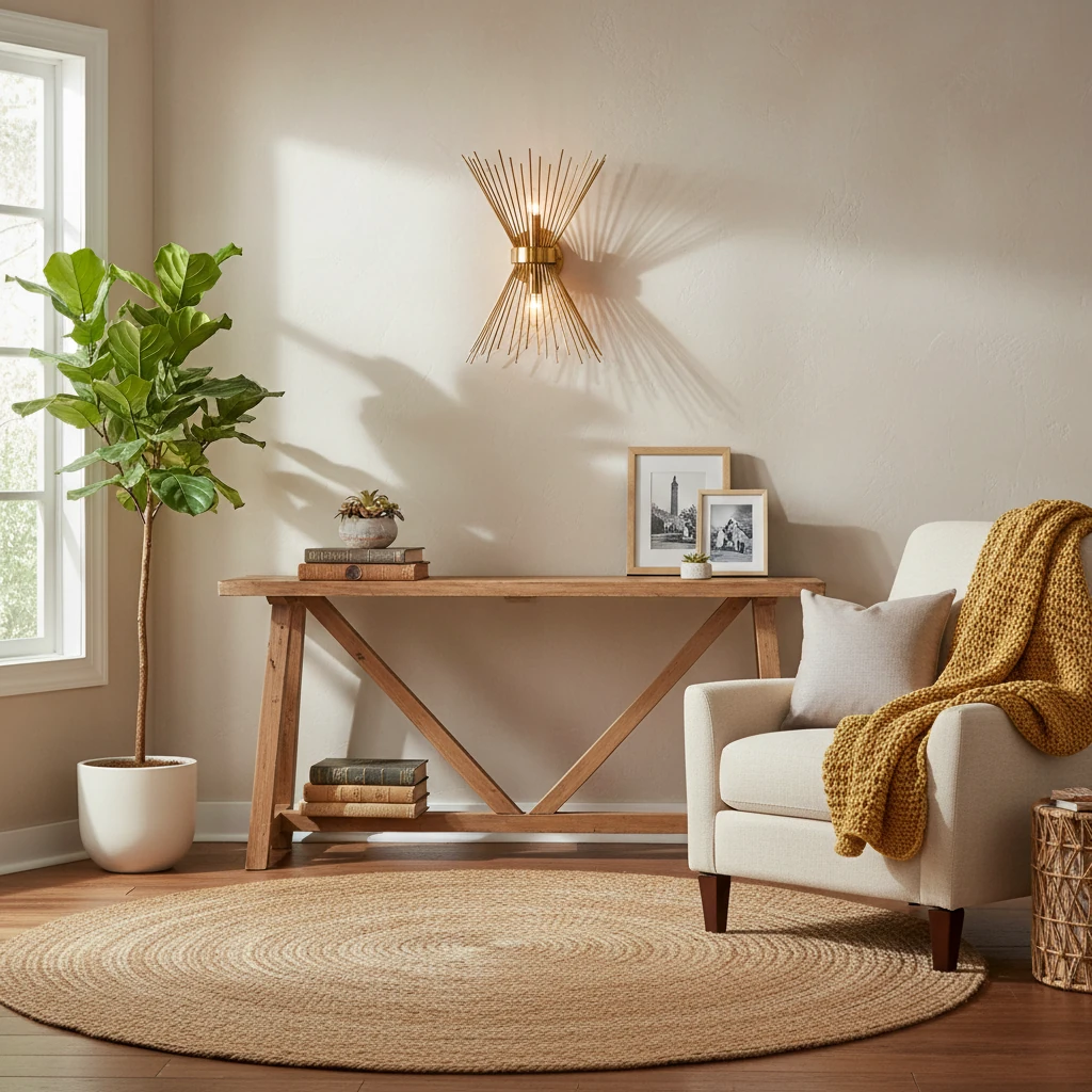 Scène de style de vie avec montage encastré en porcelaine