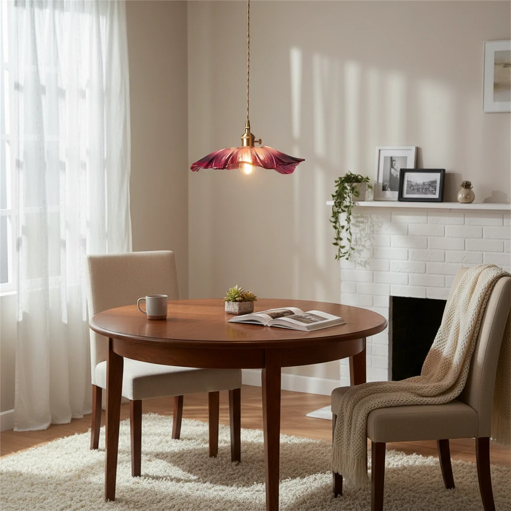 Porcelain flush mount lifestyle scene