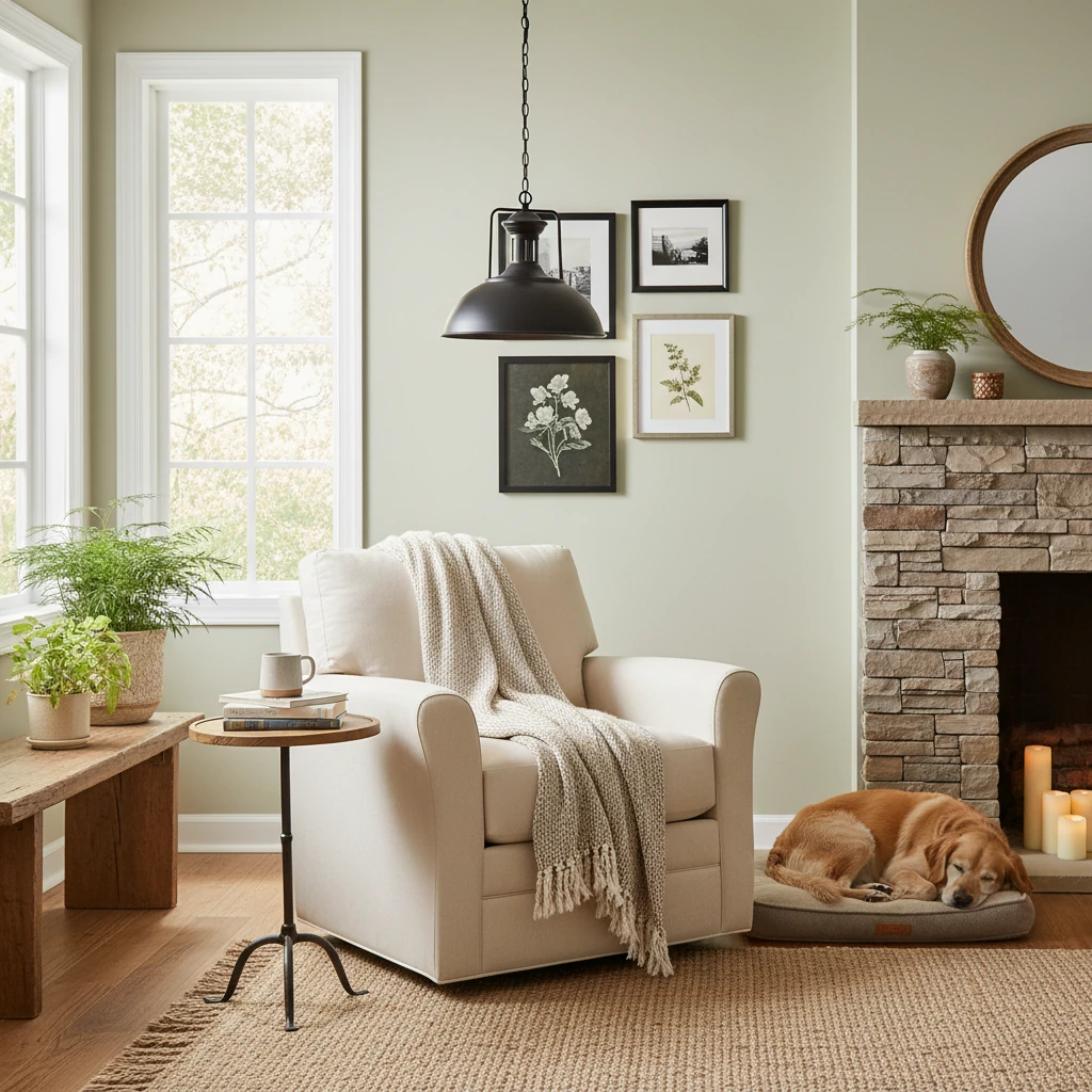 Porzellan-Einbauleuchte Lifestyle-Szene