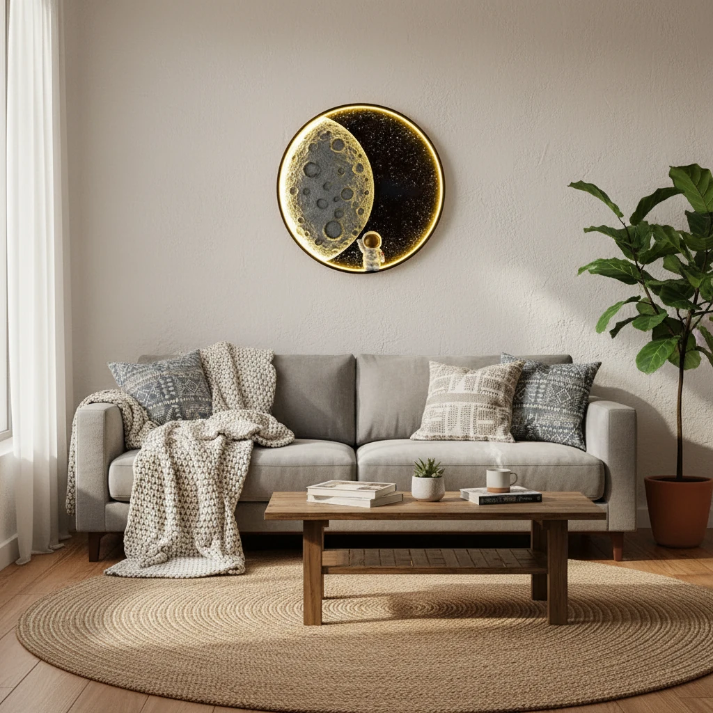Escena de estilo de vida con montaje empotrado de porcelana