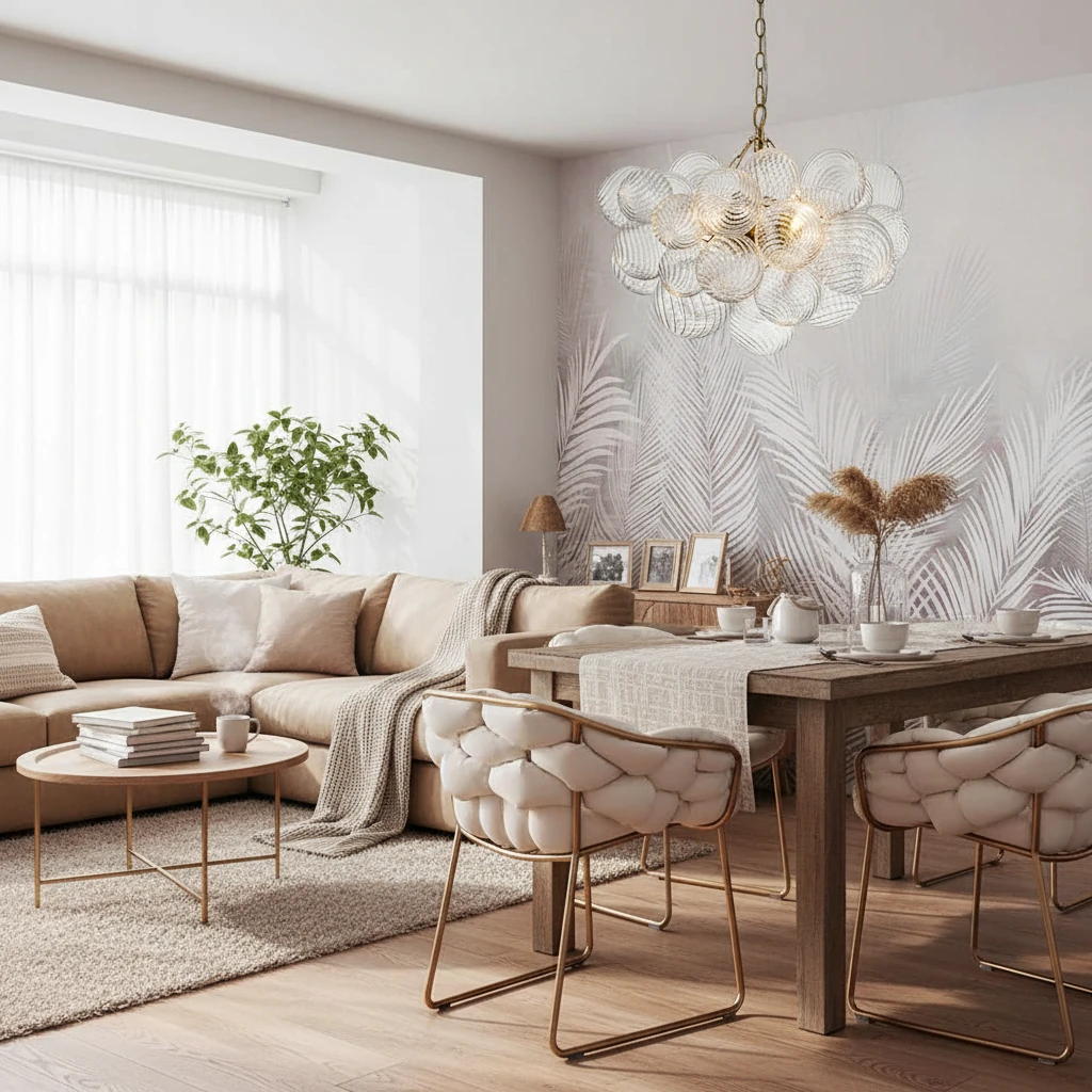 Porseleinen inbouw lifestyle-scène