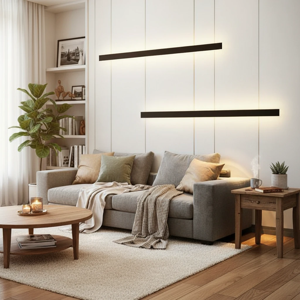Porcelain flush mount lifestyle scene
