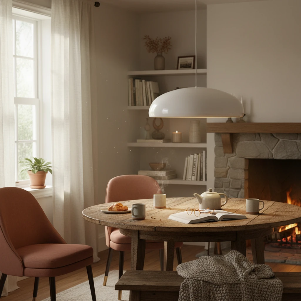 Porseleinen inbouw lifestyle-scène