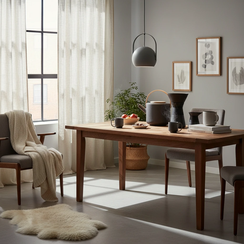 Porseleinen inbouw lifestyle-scène