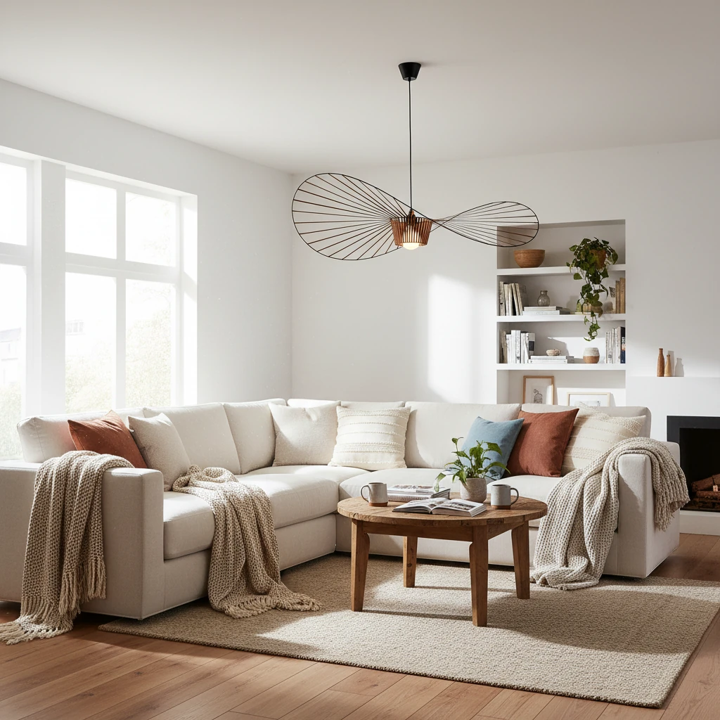 Porcelain flush mount lifestyle scene