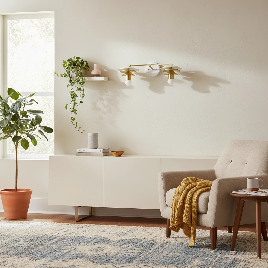 Porcelain flush mount lifestyle scene