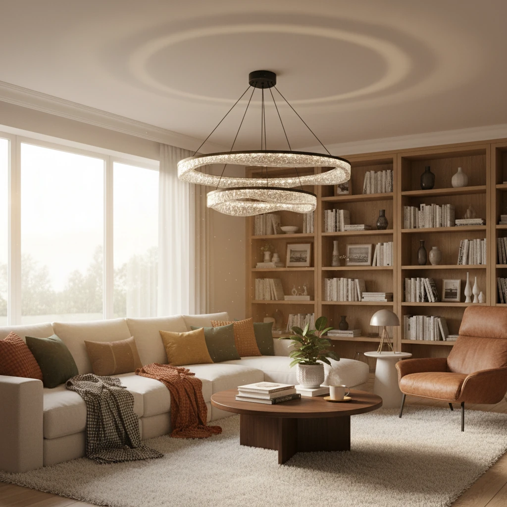 Porcelain flush mount lifestyle scene