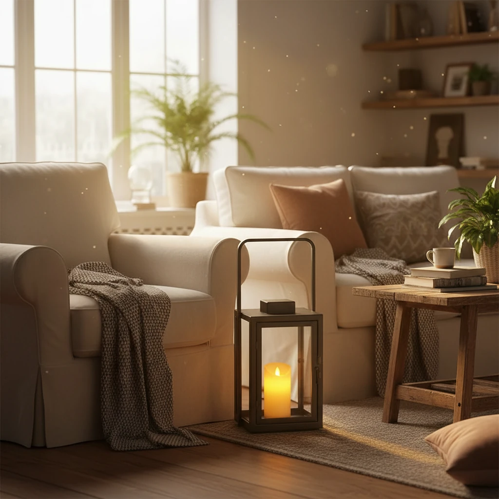 Porseleinen inbouw lifestyle-scène