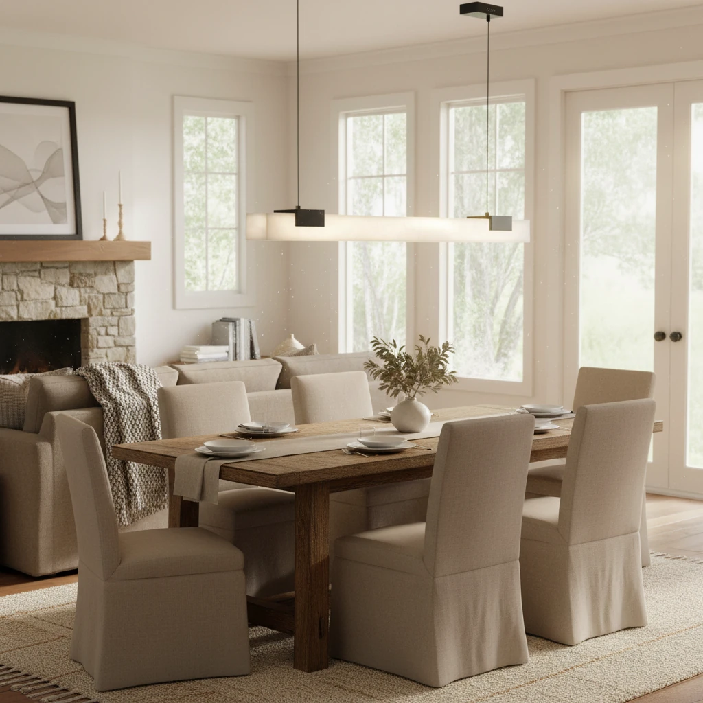 Porseleinen inbouw lifestyle-scène