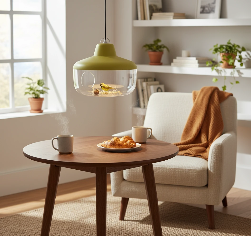 Porcelain flush mount lifestyle scene