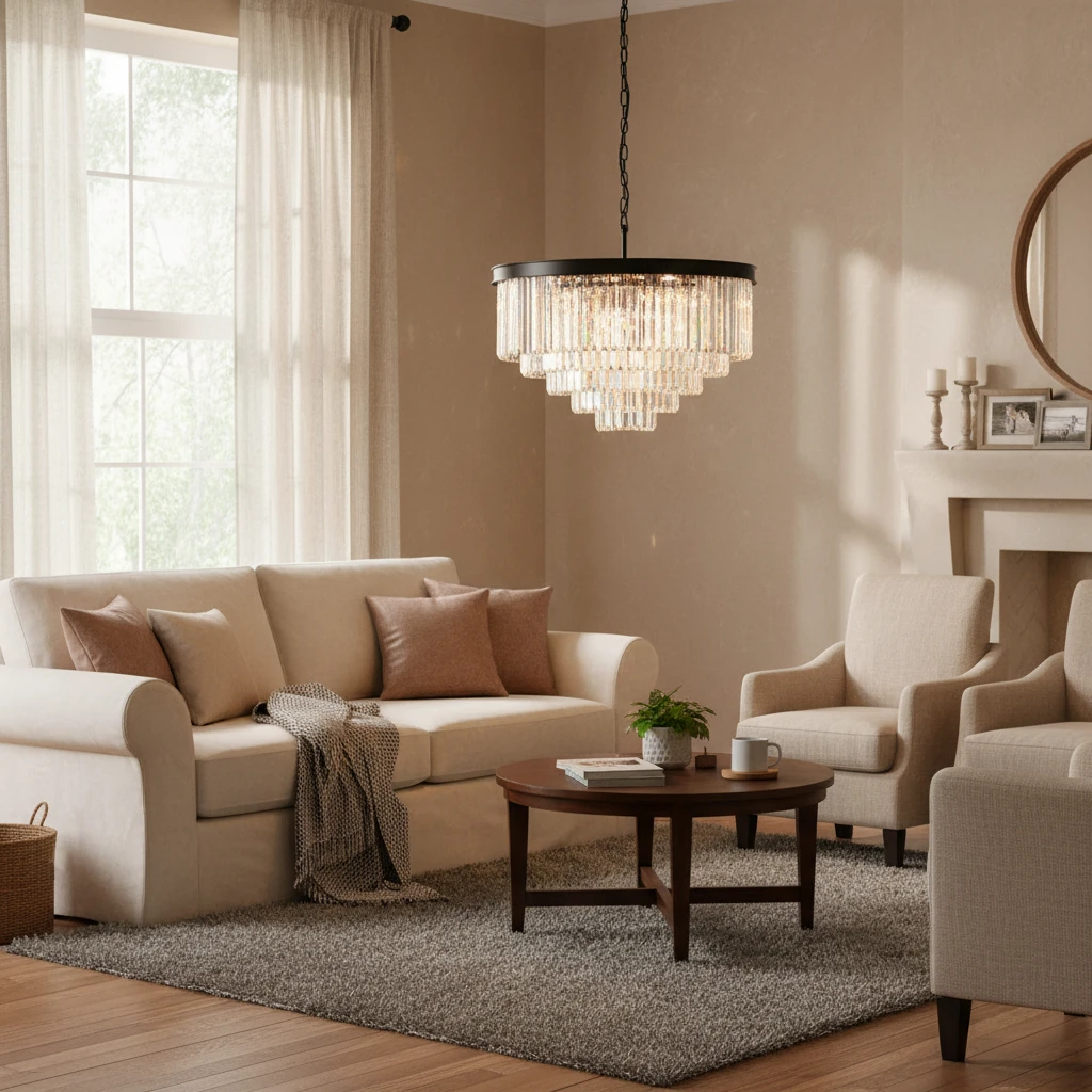 Porcelain flush mount lifestyle scene