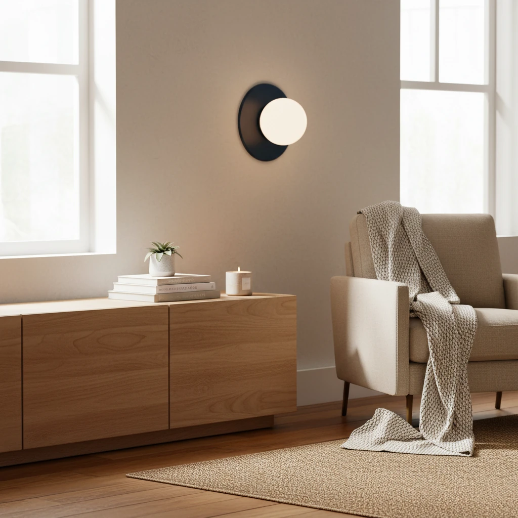 Porcelain flush mount lifestyle scene
