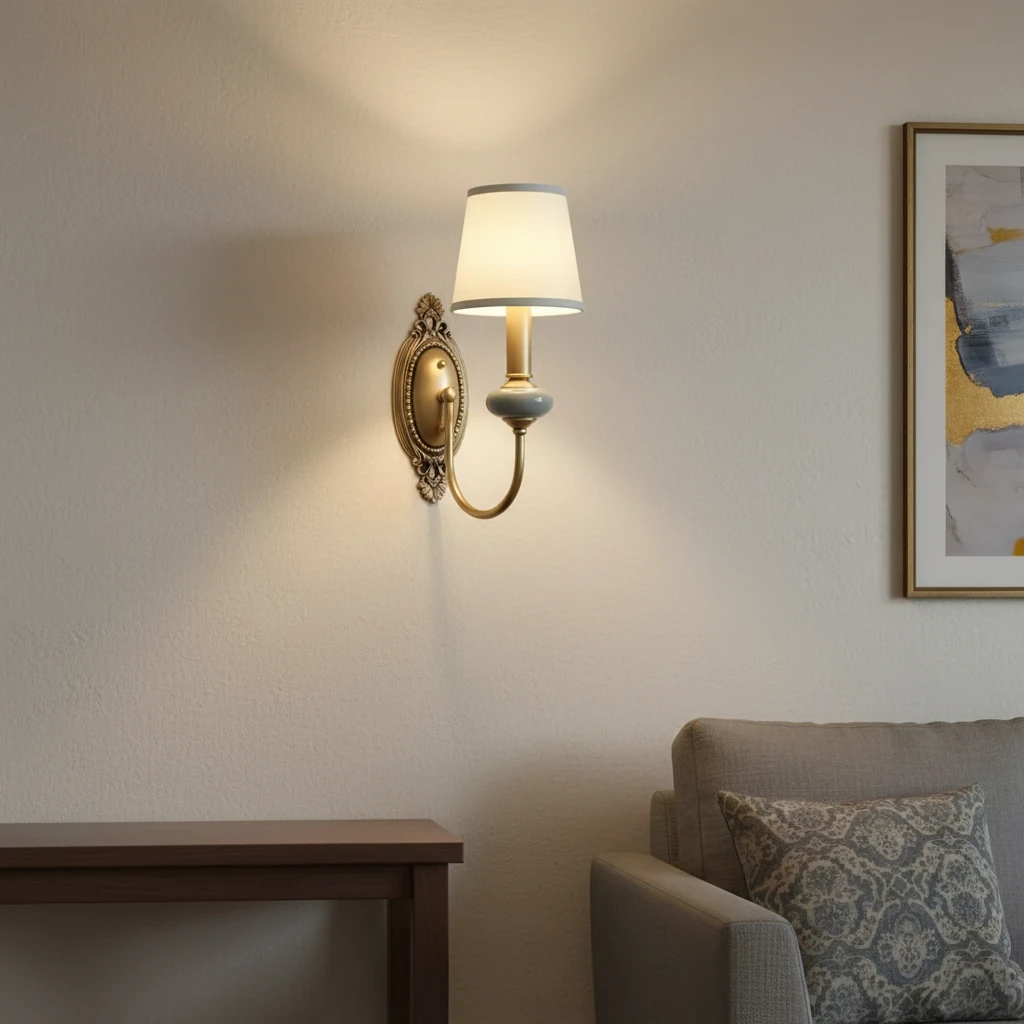 Porcelain flush mount lifestyle scene