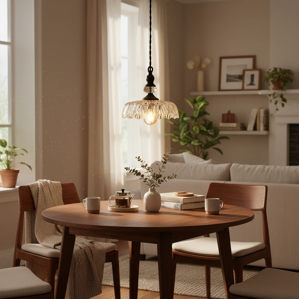 Porcelain flush mount lifestyle scene