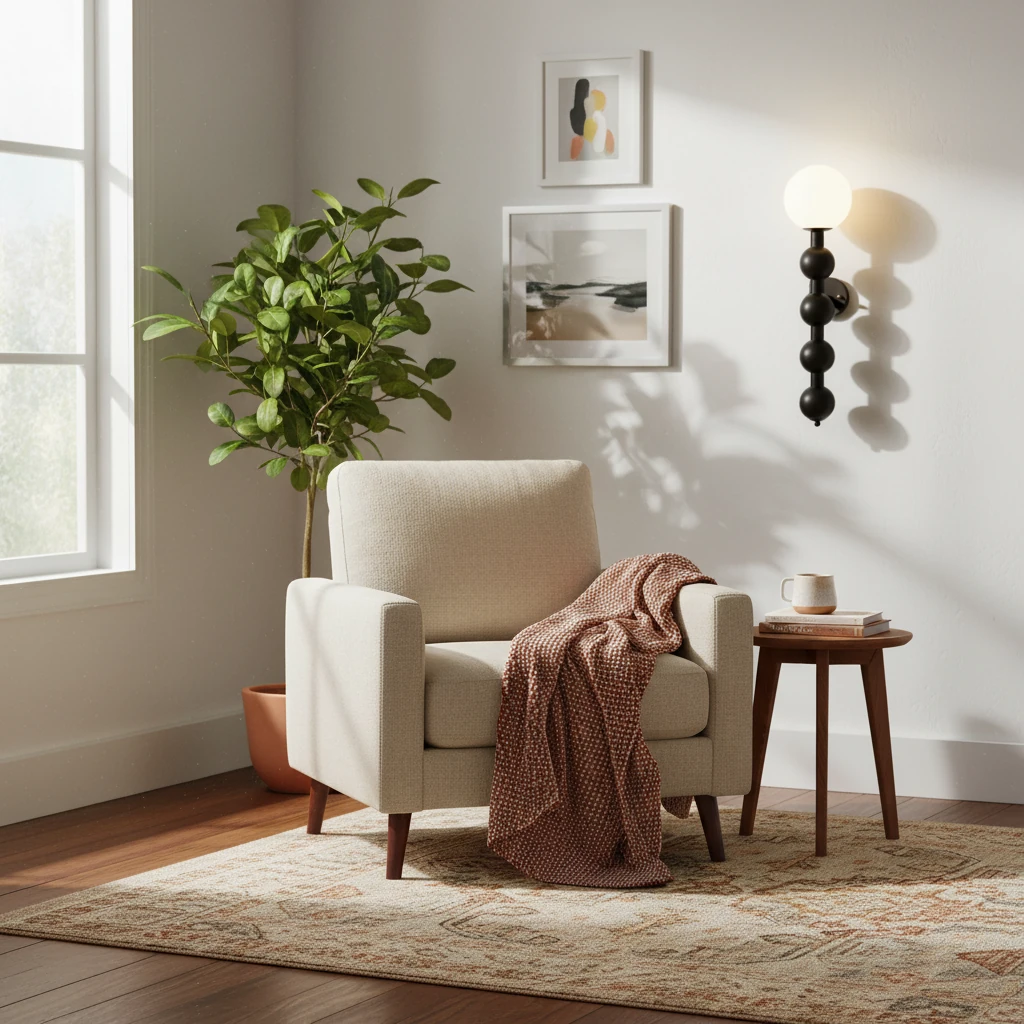 Porseleinen inbouw lifestyle-scène