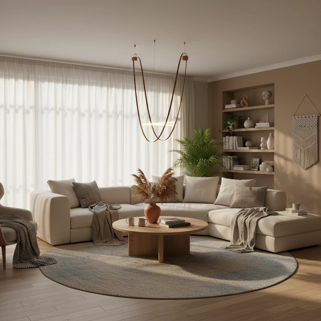 Escena de estilo de vida con montaje empotrado de porcelana