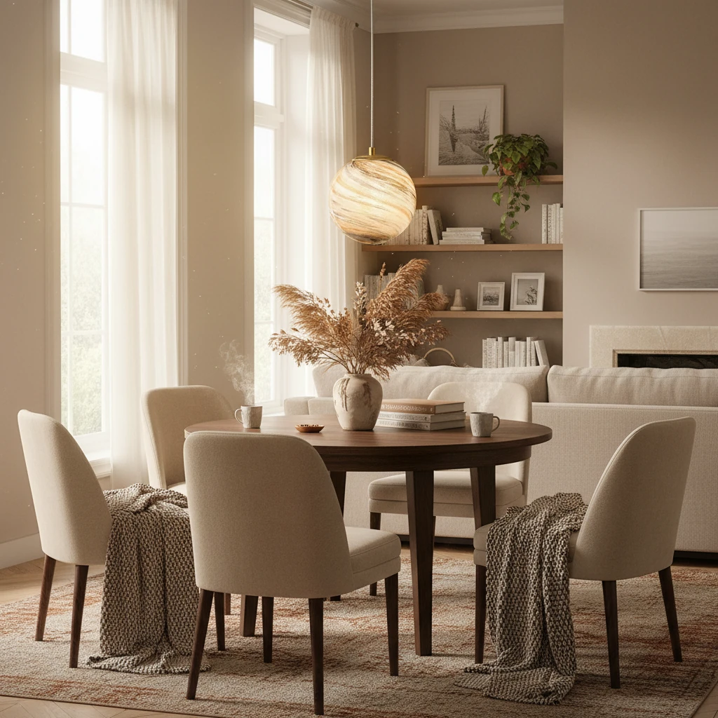 Scène de style de vie avec montage encastré en porcelaine